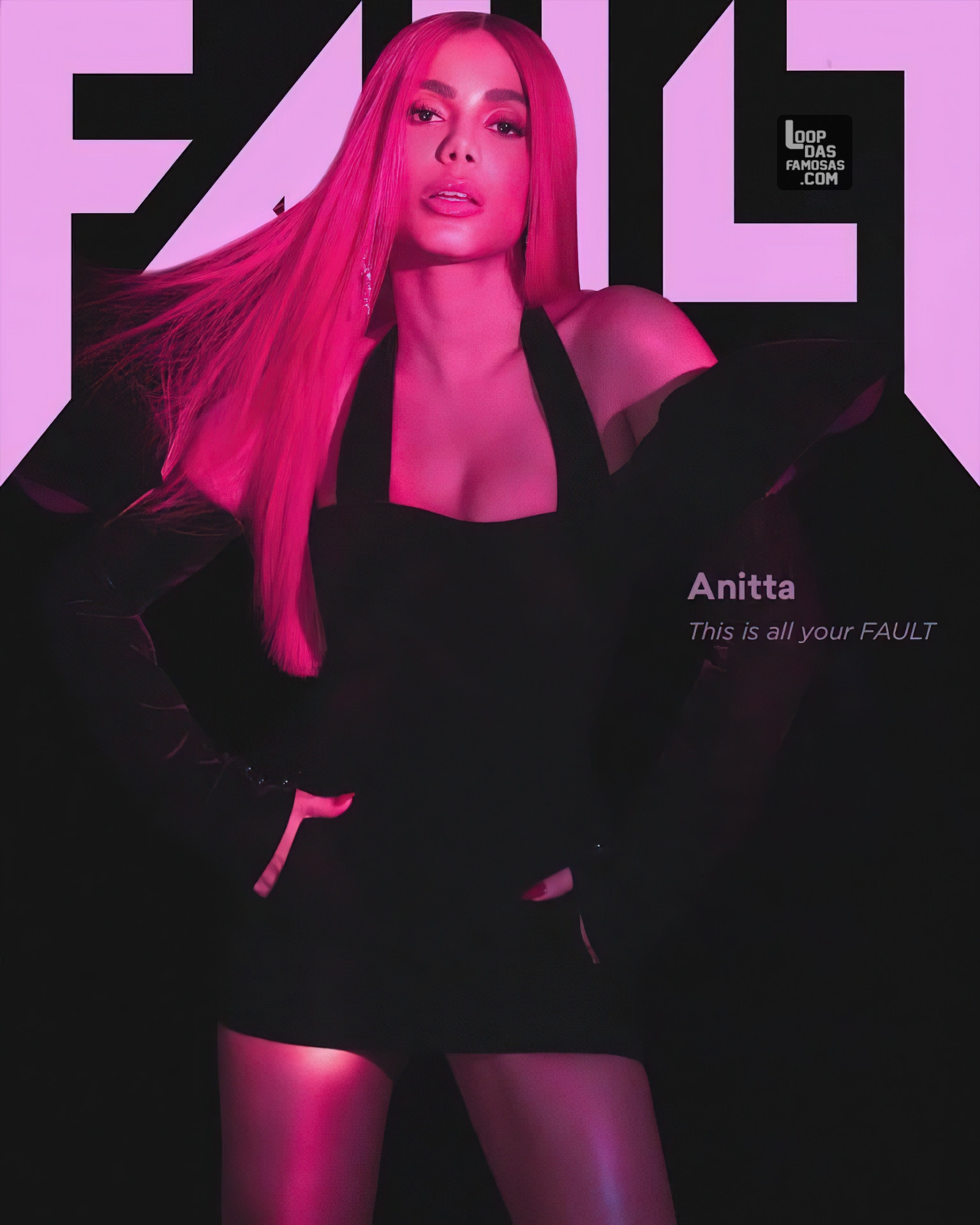 Anitta na Fault Magazine semi Nua - Pack de Novinhas